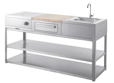 Nordic Line Rustfri - Utekjøkken Grunnmodul 180 cm (3 moduler)