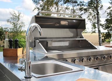 Myoutdoorkitchen - Modul med oppvaskbenk og oppbevaringsskap