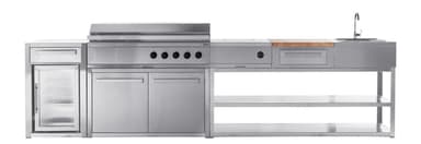 Nordic Line Rustfri - Utekjøkken Grunnmodul 180 cm (3 moduler)