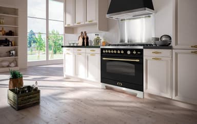 Lofra - Dolce Vita 90 cm (1 ovn) (Svart/Messing) Gass
