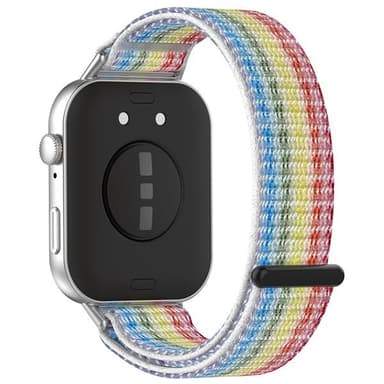 Nylonarmbånd med borrelås til Huawei Fit 3 - Rainbow