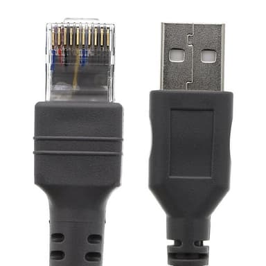 USB-kabel Spiral USB til RJ45 til Honeywell / Zebra / Symbol 3 m