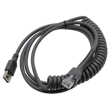 USB-kabel Spiral USB til RJ45 til Honeywell / Zebra / Symbol 3 m