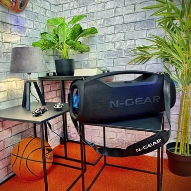 N-GEAR NRG500 Bluetooth-høyttaler med mikrofon og IPX5 vanntetthet