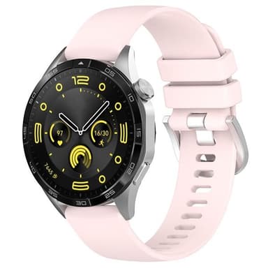 Silikonarmbånd 18 mm til Huawei Watch GT 4 41 mm - Rosa