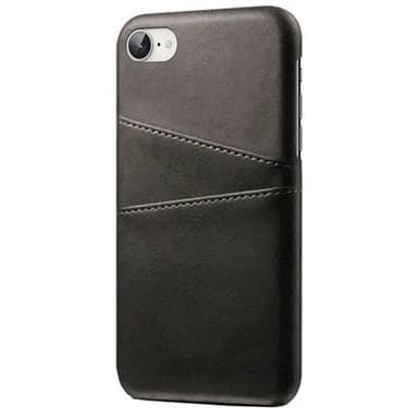 Retro deksel med kortholder iPhone 16e - Mørkegrå