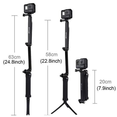 3-veis Selfie Stick GoPro HERO