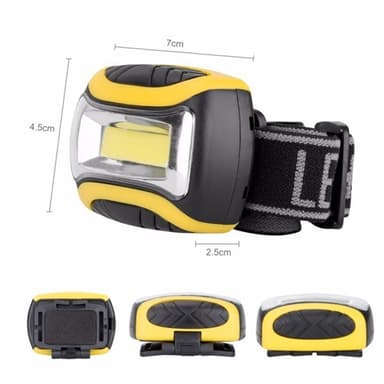 LED-hodelykt / fiskelys / sykkellys for fiske, sykling og jogging