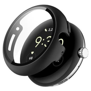 Beskyttelsesveske med skjermbeskytter til Google Pixel Watch 1/2 - Svart