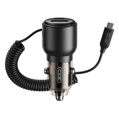 XO Billader 65W med 1x USB 1x USB-C + USB-C kabel