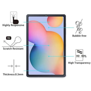 Skjermbeskyttelse 9H herdet glass Samsung Galaxy Tab S6 Lite P610 / P615