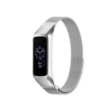 Milanese Loop-armbånd til Samsung Galaxy Fit 2 - Sølv