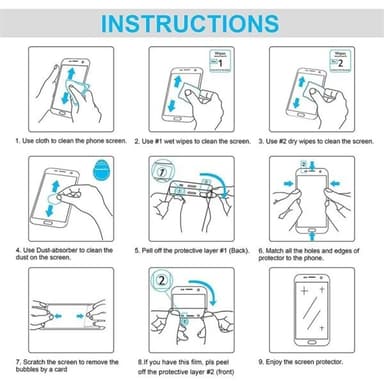 Skjermbeskyttelse 9H herdet glass Samsung Galaxy Tab S6 Lite P610 / P615