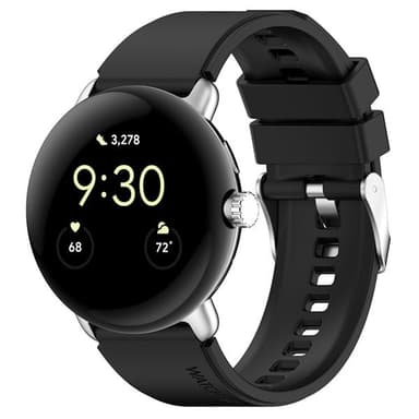 Silikonarmbånd for Google Pixel Watch 1 / 2 - Svart