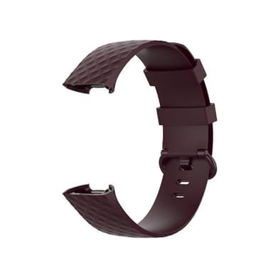 Silikonarmbånd Fitbit Charge 4 / Charge 3 / Charge 3 SE - str S Brun