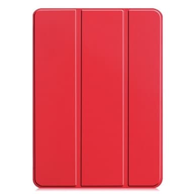 Kunstlærveske med stativ for iPad 13 (2024) - Rød