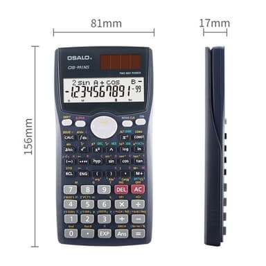 Multifunksjonell studentkalkulator med LCD-skjerm