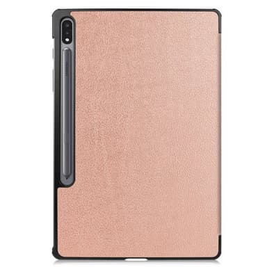 Trifold-etui med stativ til Samsung Galaxy Tab S8+ / Tab S8 Plus / Tab S7 FE / Tab S7+ - RoseGold