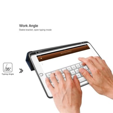 Kunstlæretui med pennholder for iPad Pro 10,5""