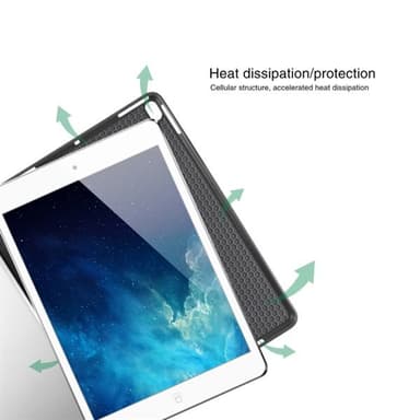Kunstlæretui med pennholder for iPad Pro 10,5""