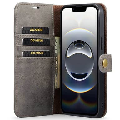 Mobil lommebok DG-Ming 2i1 iPhone 16e - Grå