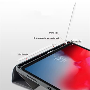 Kunstlærveske med pennholder til iPad Pro 12,9"" 2018