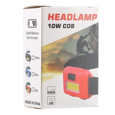 10 W COB LED-hodelykt med justerbare lysmoduser