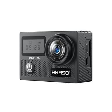 Akaso Brave 4 Actionkamera – 4K-video, 20 MP og Bildestabilisering
