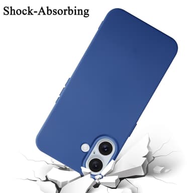 iPhone 16 silikondeksel Case Cover (Blå)