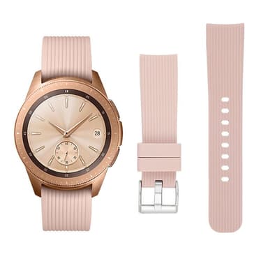 Klokkerem til Samsung Galaxy Watch 42 mm i  silikon (S) Kaki