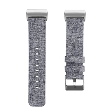 Fitbit Charge 3/4 armbånd canvas grå (L)