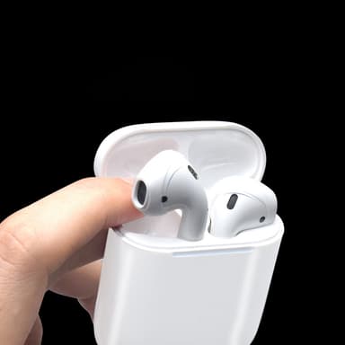 Ørebeskyttere i silikon for AirPods 1/2 generasjon Hvit