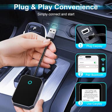 CarPlay / Android Auto-adapter - kablet til trådløs omformer