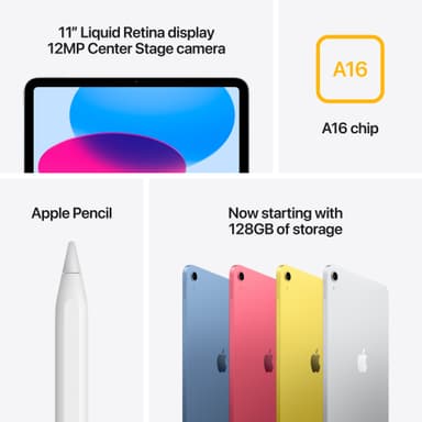 iPad 11" (11th gen) 128GB WiFi (blå)