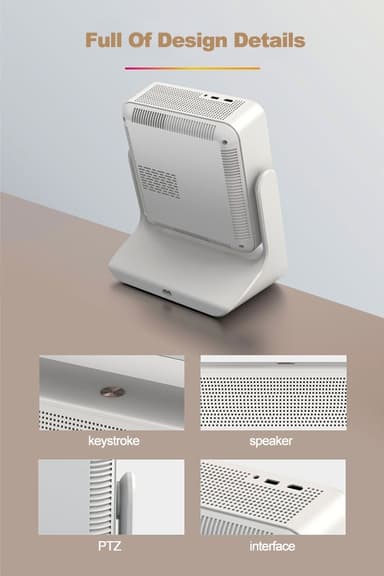 NÖRDIC Smart Touch Screen Projektor for Hjemmekino og Presentasjoner