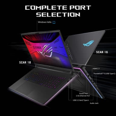 Asus ROG Strix 18 G835LX U9-275HX/64/2TB/5090 bærbar gaming-PC