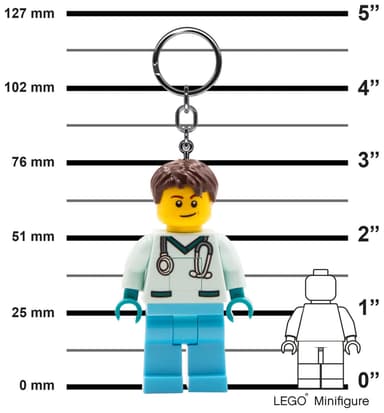 LEGO LED-nøkkelring (doctor)