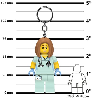 LEGO LED-nøkkelring (sykepleier)