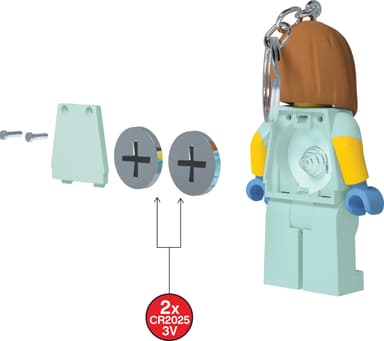 LEGO LED-nøkkelring (sykepleier)