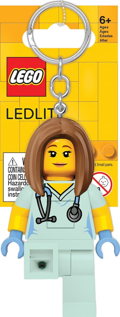 LEGO LED-nøkkelring (sykepleier)