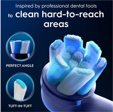 Oral-B iO Ultimate Clean ekstra tannbørstehoder 778435 8 stk. (hvit)