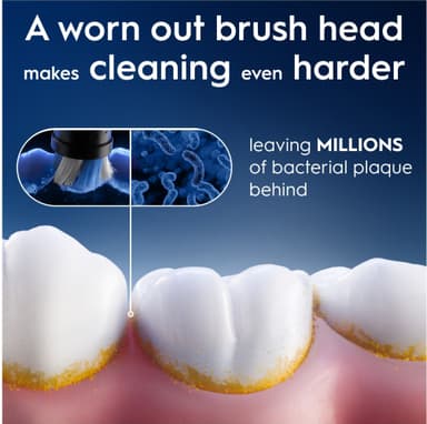 Oral-B iO Ultimate Clean ekstra tannbørstehoder 778497 8 stk. (sort)