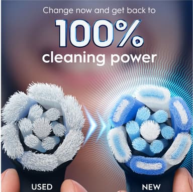 Oral-B iO Ultimate Clean ekstra tannbørstehoder 778497 8 stk. (sort)