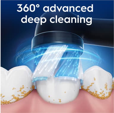 Oral-B iO Ultimate Clean ekstra tannbørstehoder 778497 8 stk. (sort)