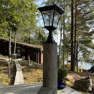 Utelampe Solar, stående