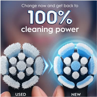 Oral-B iO Gentle Care ekstra tannbørstehoder 6 stk. 599214 (sort)