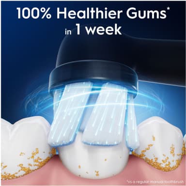 Oral-B iO Gentle Care ekstra tannbørstehoder 6 stk. 599214 (sort)