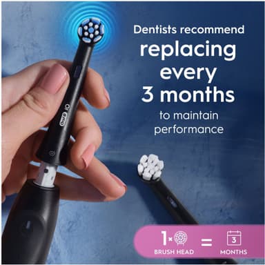 Oral-B iO Gentle Care ekstra tannbørstehoder 6 stk. 599214 (sort)
