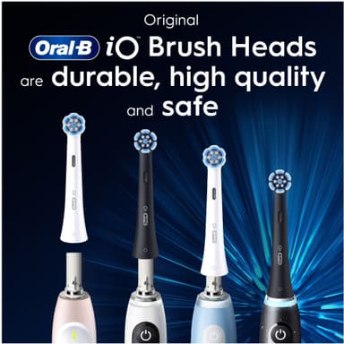 Oral-B iO Gentle Care ekstra tannbørstehoder 6 stk. 599214 (sort)