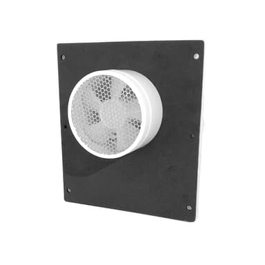 Ventilator soldrevet Minivent med separat solpanel - hvit